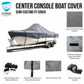 Fishing Boat Cover for Pathfinder 2100 Fusion (Trailerable)