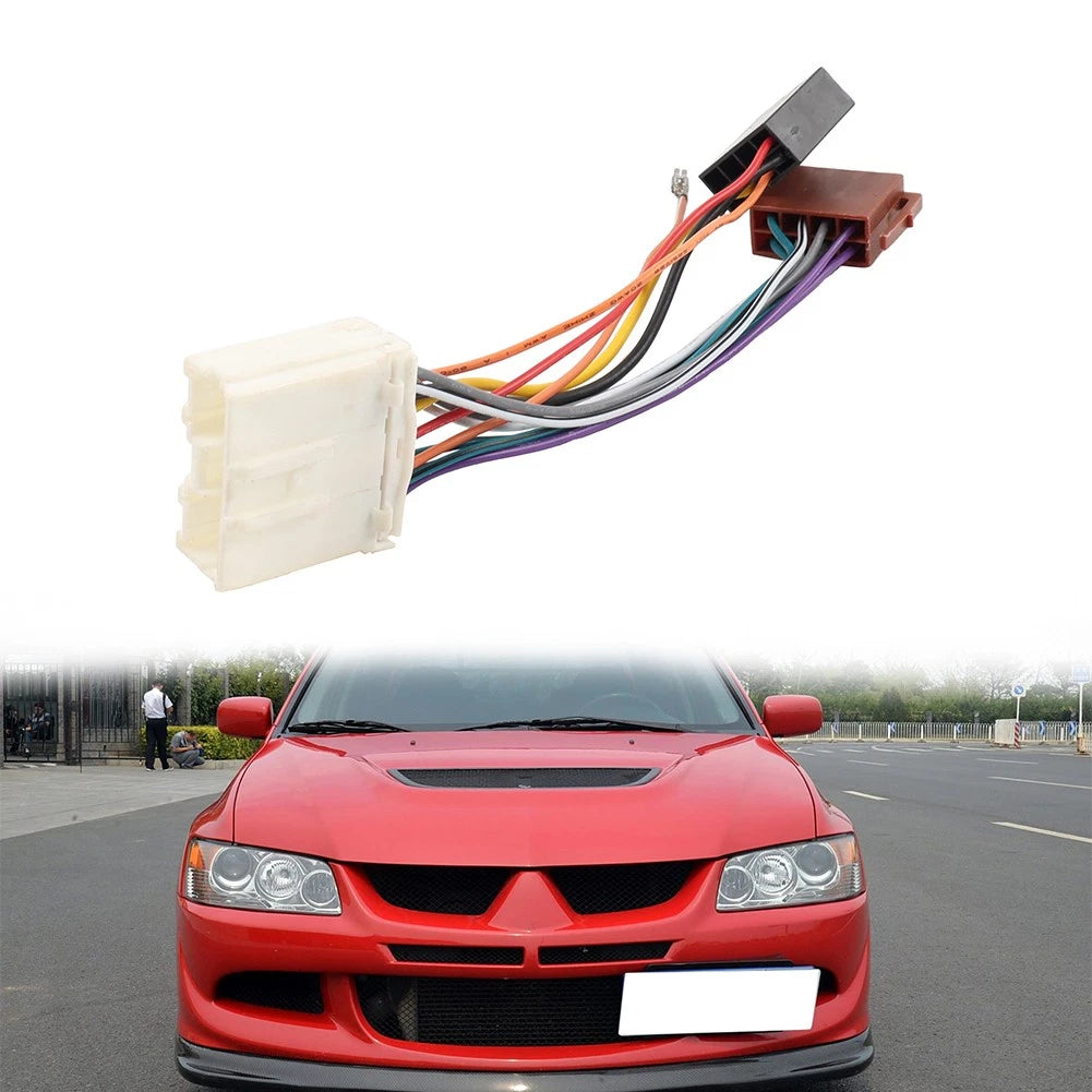 Car Radio Stereo Wiring Harness Adapter for Mitsubishi Lancer Galant Outlander (2002–2018)