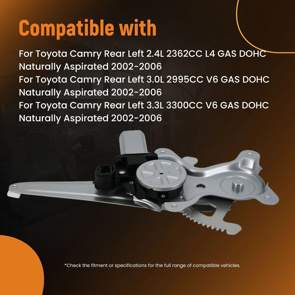 Power Window Regulator for Toyota Camry (2002-2006) Rear Left