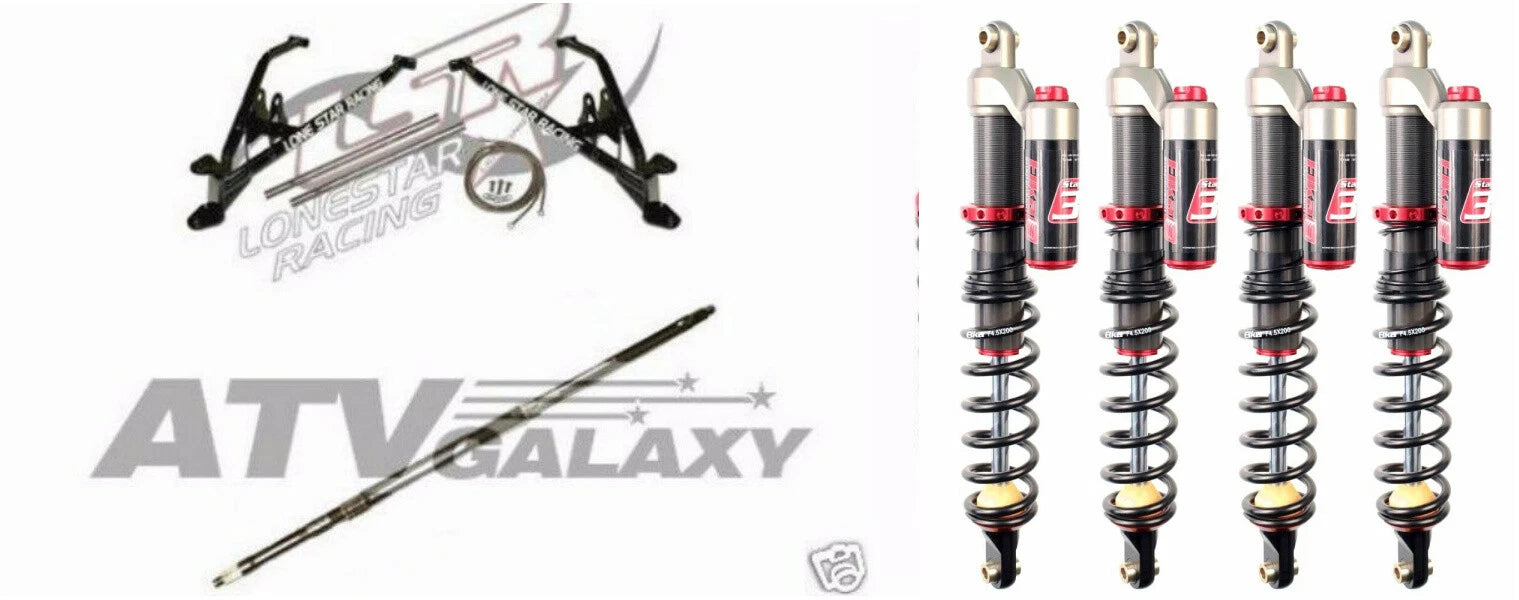 Lonestar +3 Long Travel A-Arms & Elka Stage 3 Shocks for RZR170 (2010–2019)
