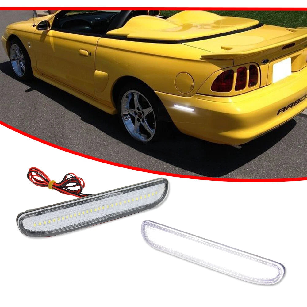 Clear White LED Rear Side Marker Light for Ford Mustang (1994–1998)