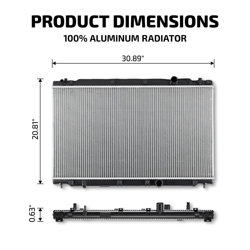 Replacement Aluminum Radiator CU13626 for Honda CR-V 1.5L L4 (2017–2022)