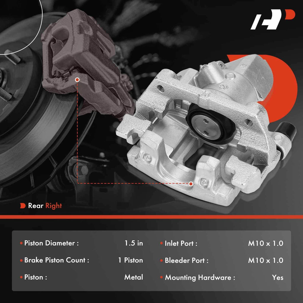 Rear Right Brake Caliper with Bracket for Ford Transit Connect (2010–2023)