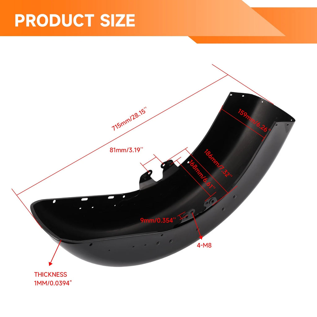 Front Fender for Harley Touring Street Road Glide (2014–2024)