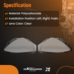 Set of 2 Headlight Lens Covers for Mercedes Benz W117 (2016–2019)