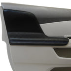 2X Door Armrest PVC Carbon Fiber for Honda Odyssey (2011–2017) Blue Stitch