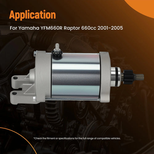 0.8KW 12V Starter Motor for Yamaha Raptor 660R (2001–2005) 21163-1150