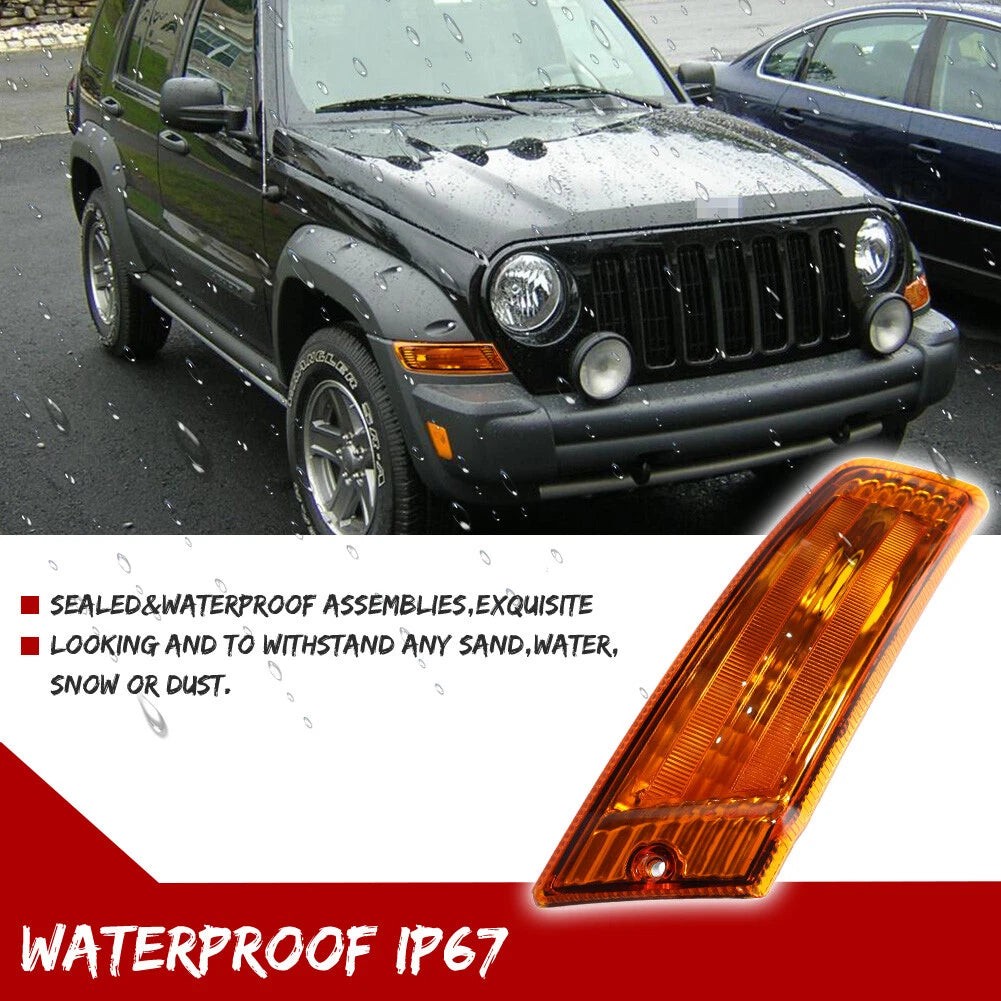 Fender Mounted Amber Marker Signal Lights for Jeep Liberty (2005–2007)