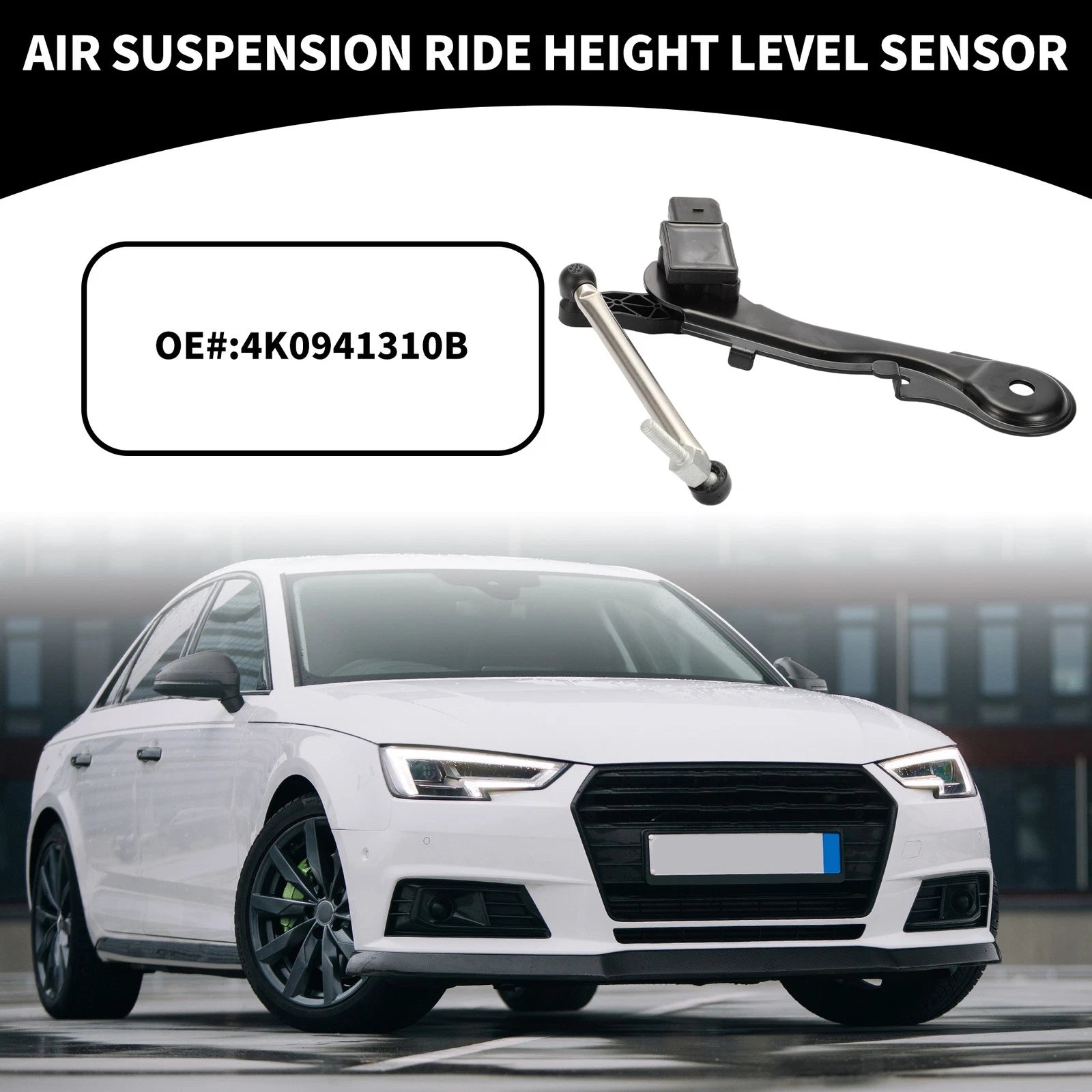 Rear Right Air Suspension Ride Height Level Sensor No. 4K0941310B for Audi S6 (2013–2018)