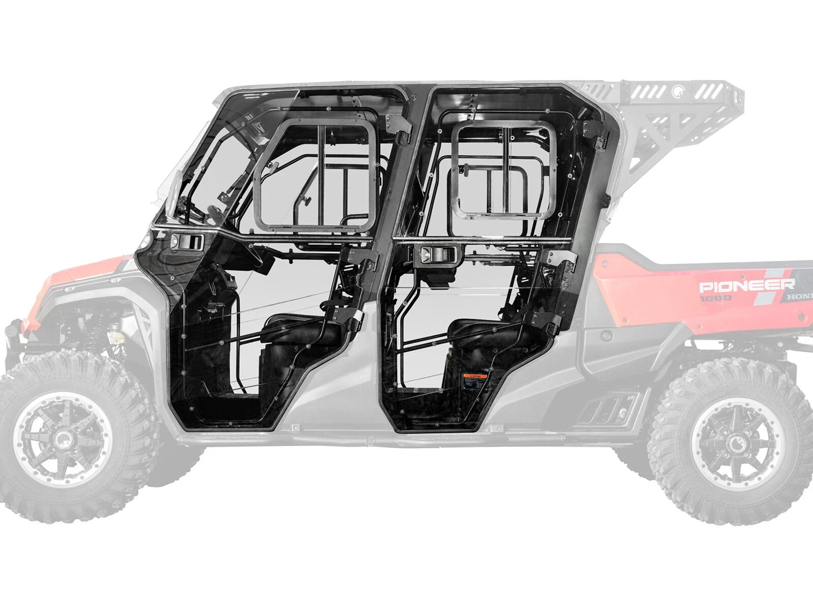 SuperATV Convertible Cab Enclosure Doors for Honda Pioneer 1000-6 (2023+)