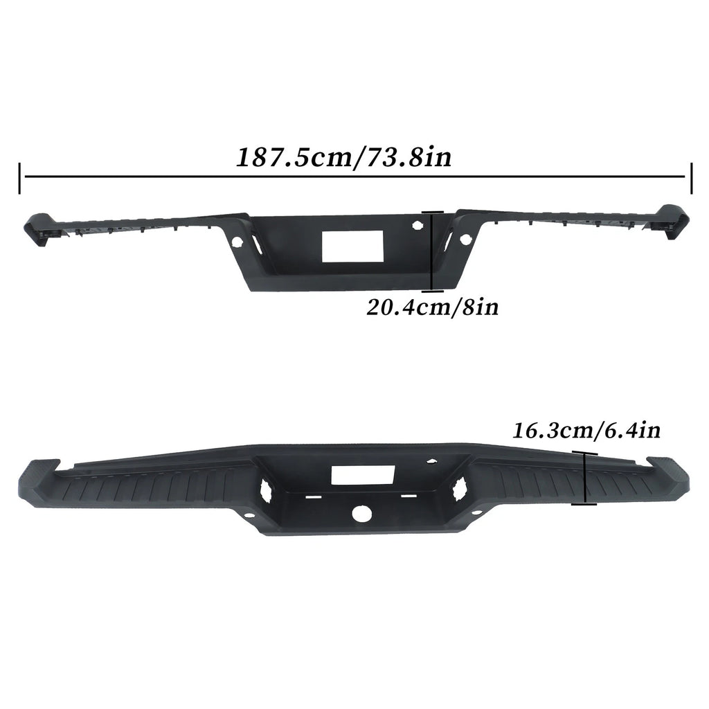 Rear Bumper Step Pad Cover for Ford F-150 (2021-2023) with Sensor Holes