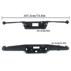 Rear Bumper Step Pad Cover for Ford F-150 (2021-2023) with Sensor Holes