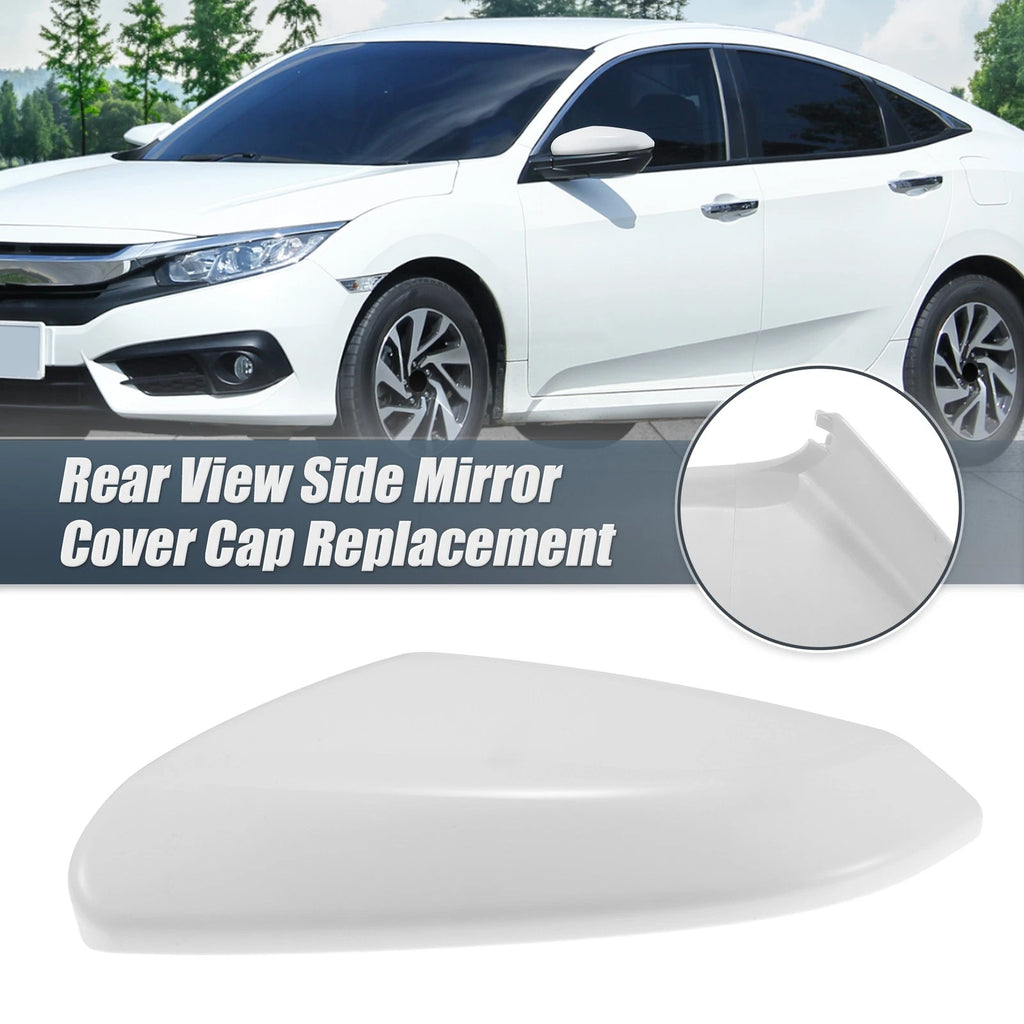 Left Side Mirror Cover Cap for Honda Civic (2016–2021) - White