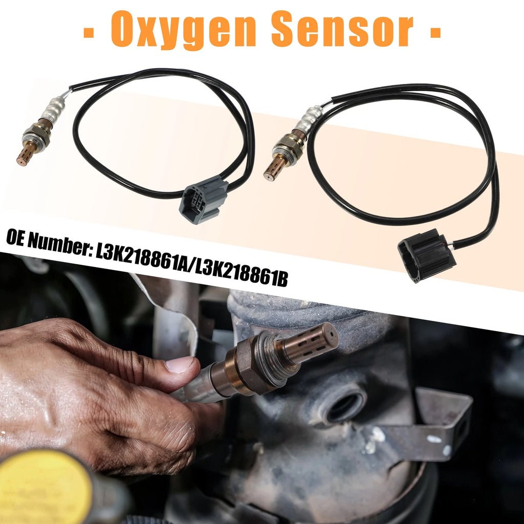 2 Pcs Up and Downstream Oxygen Sensor for Mazda 3 L4 (2004–2005) No.L3K218861A