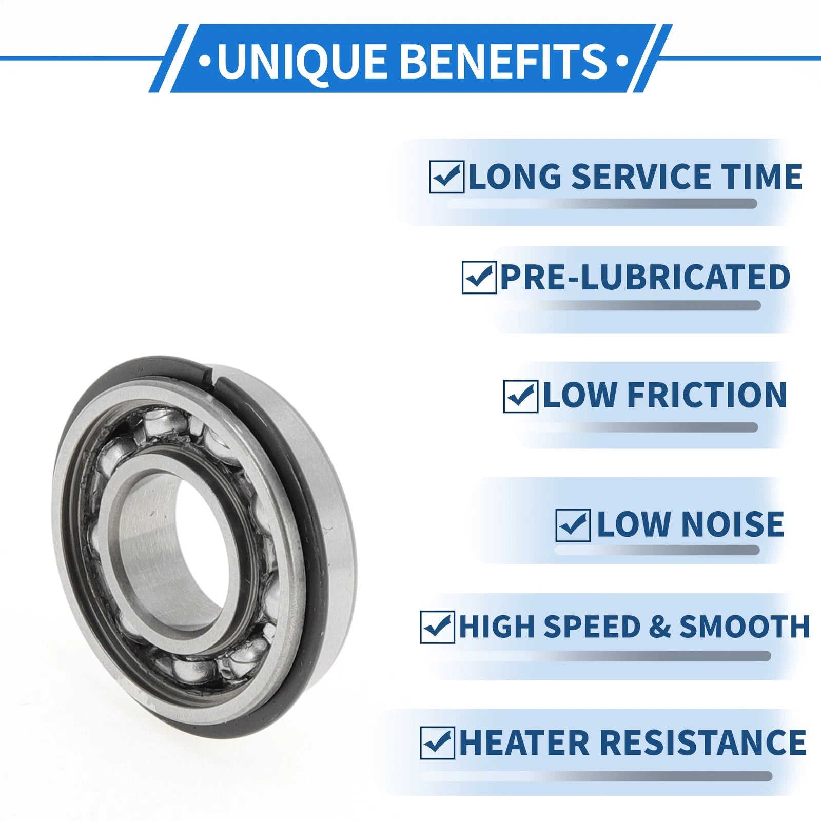 6900NR Deep Groove Ball Bearing for Scooter Skateboard Wheel (10x22x6mm)