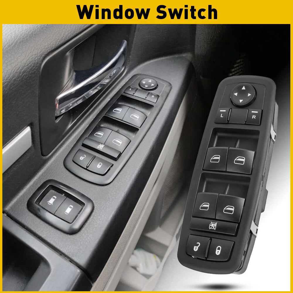 1 Master Power Window Door Switch for Dodge Charger Chrysler 300 (2015–2019) Black