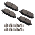Set of 4 Rear Ceramic Brake Pads for Chrysler 200 (2015–2017) Fiat 500X (2016–2023)