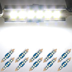 10x 39mm 3030-6-SMD LED Festoon Interior Light for