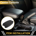 Console Lid Armrest Cover for Toyota Tacoma (Microfiber Leather, Beige)