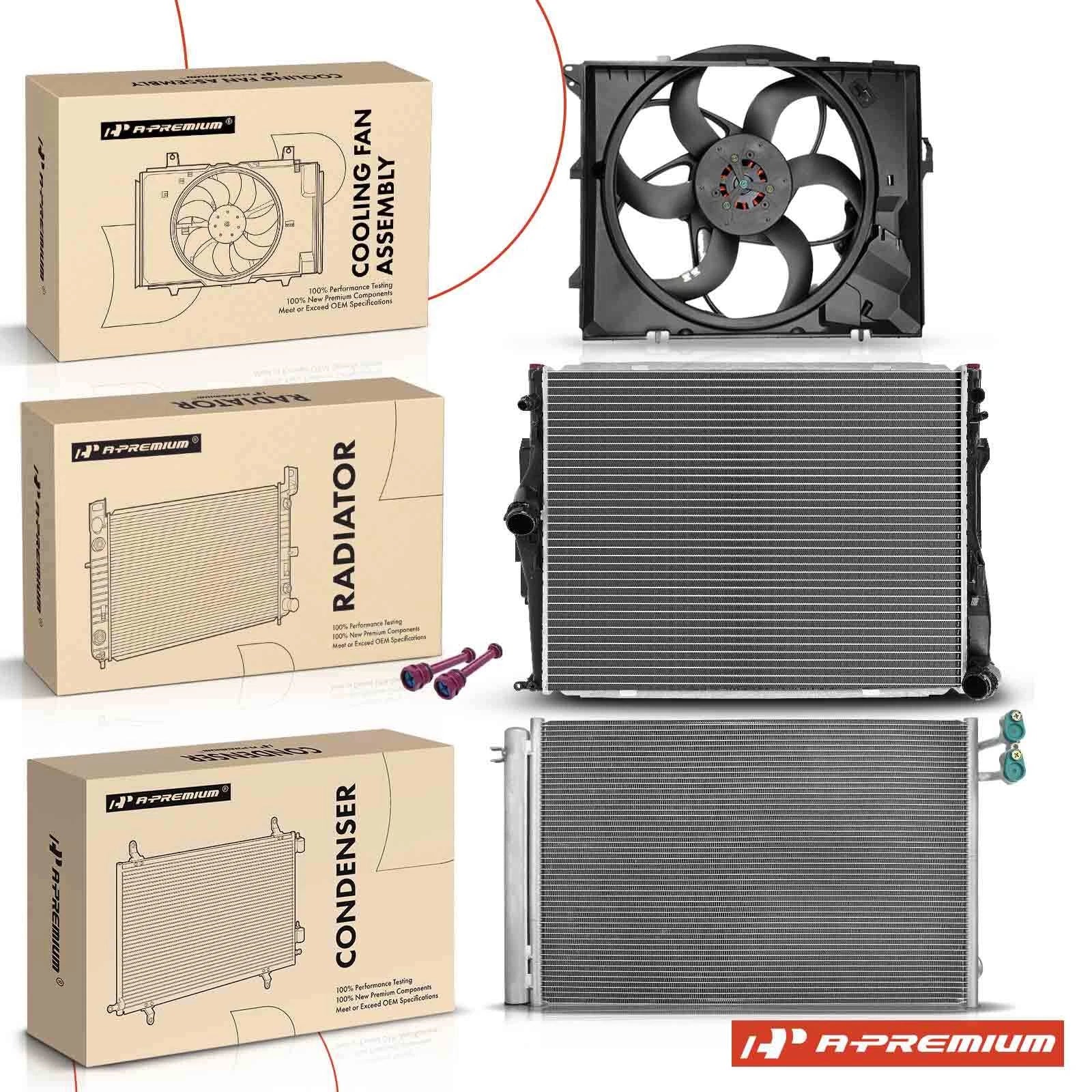 Radiator, A/C Condenser & Cooling Fan for BMW 3 Series (2006–2013)