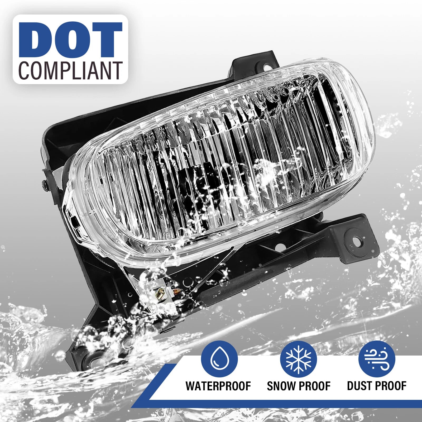 Front Fog Driving Lights for Toyota Tundra (2000–2006) LH & RH, Clear Lens