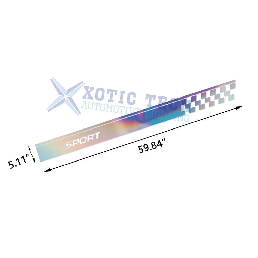 Racing Checkered Body Decal Stripe Vinyl for Honda Accord Civic (-)