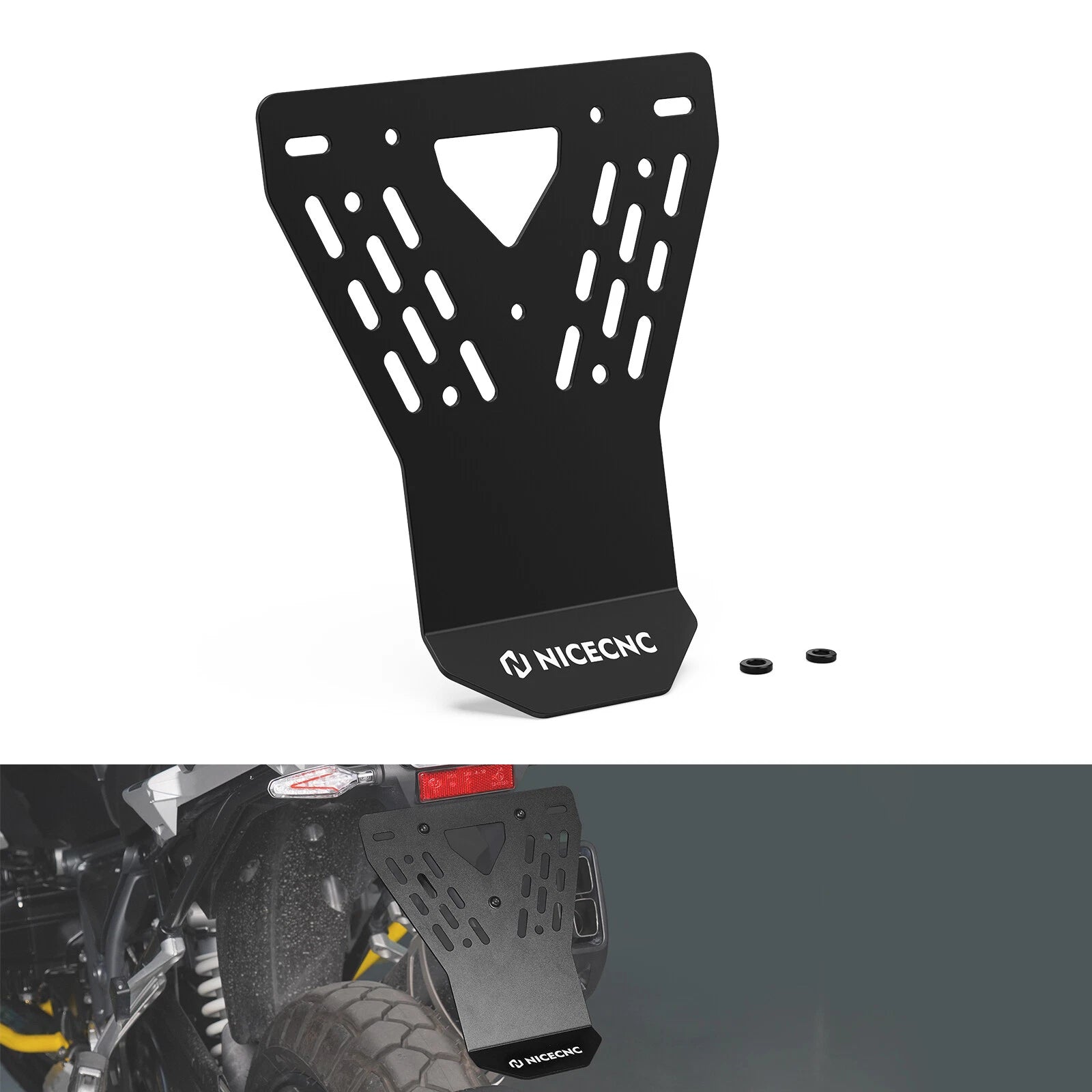 License Plate Holder Splash Bracket for BMW 1200GS (2013–2018) & 1200GS Adventure (2013–2018)