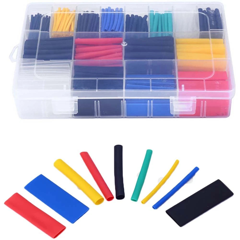 Set of 560 Heat Shrink Tubing Sleeves for Cable Wire Protection