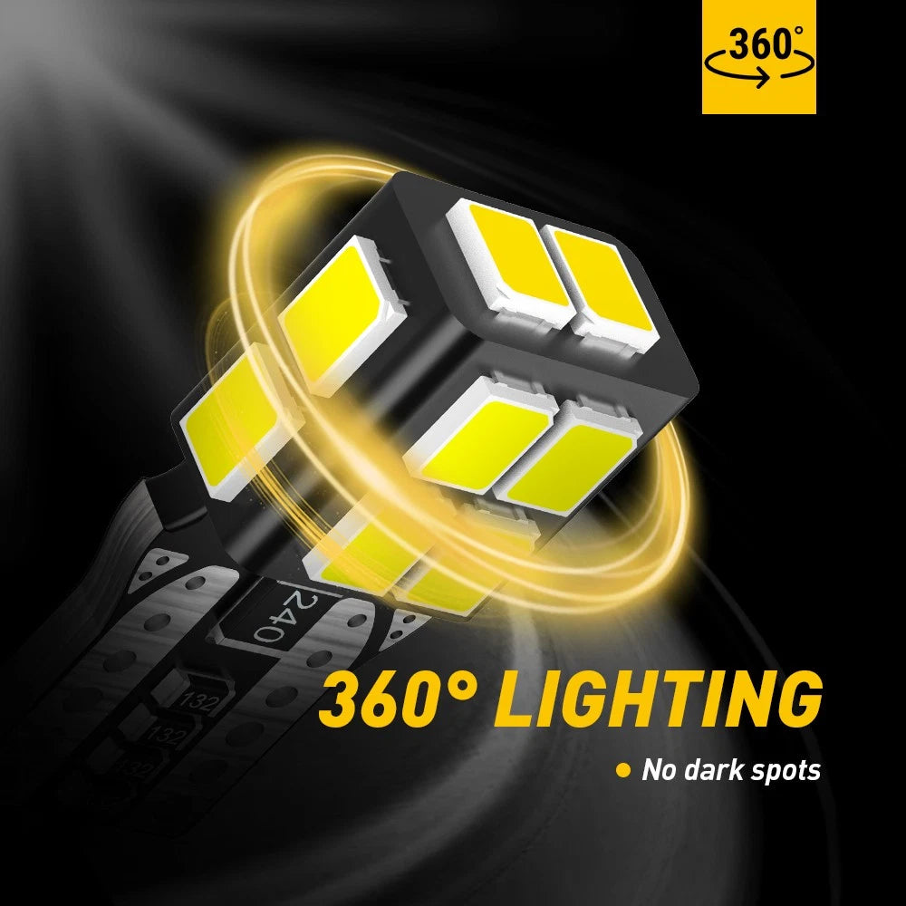 2X LED License Plate Light Bulb for AUXITO (W5W T10 194 168)