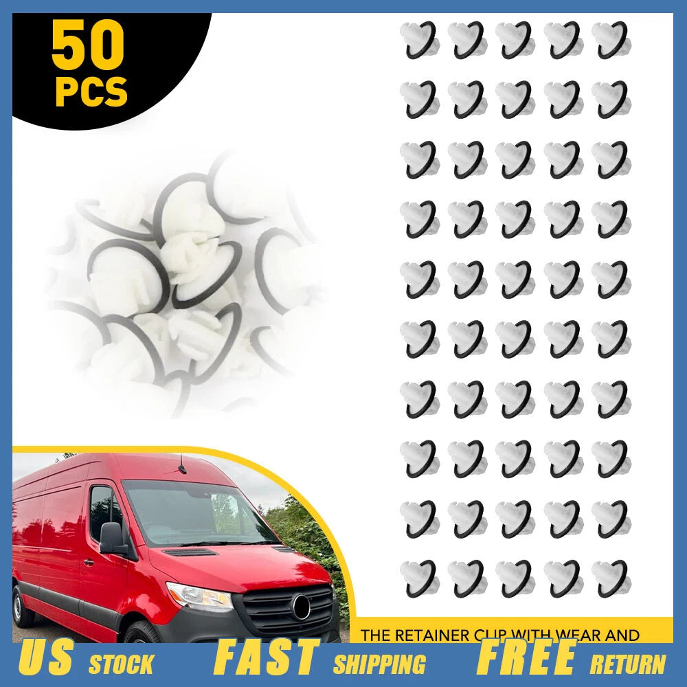 50Pcs Side Body Panel Trim Clips for Mercedes Benz Sprinter 