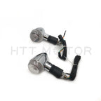 Bullet Turn Signals for Universal Motorcycles (Chrome, Amber)