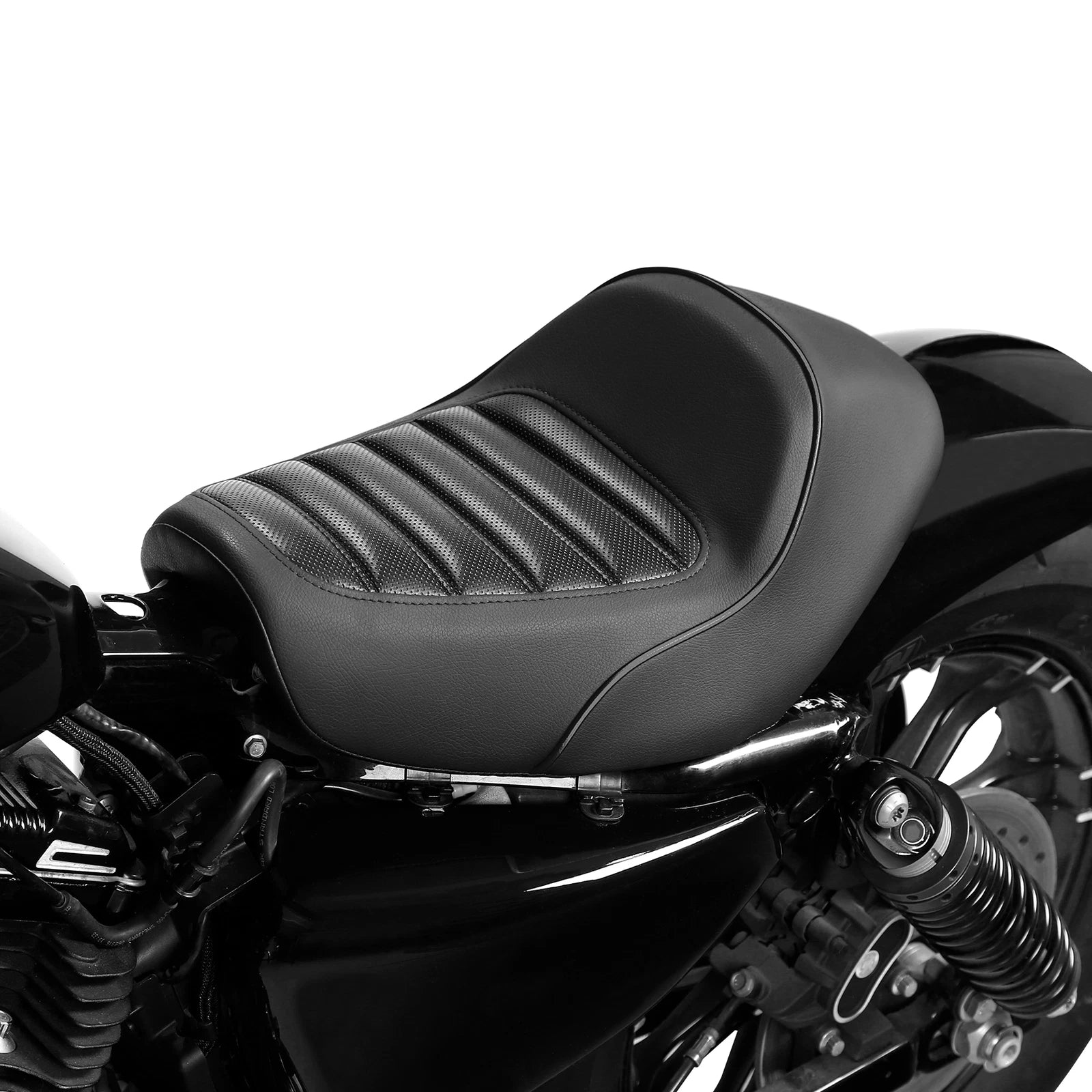 Front Driver Solo Gel Seat for Harley Sportster XL 883 1200 (2010–2022)
