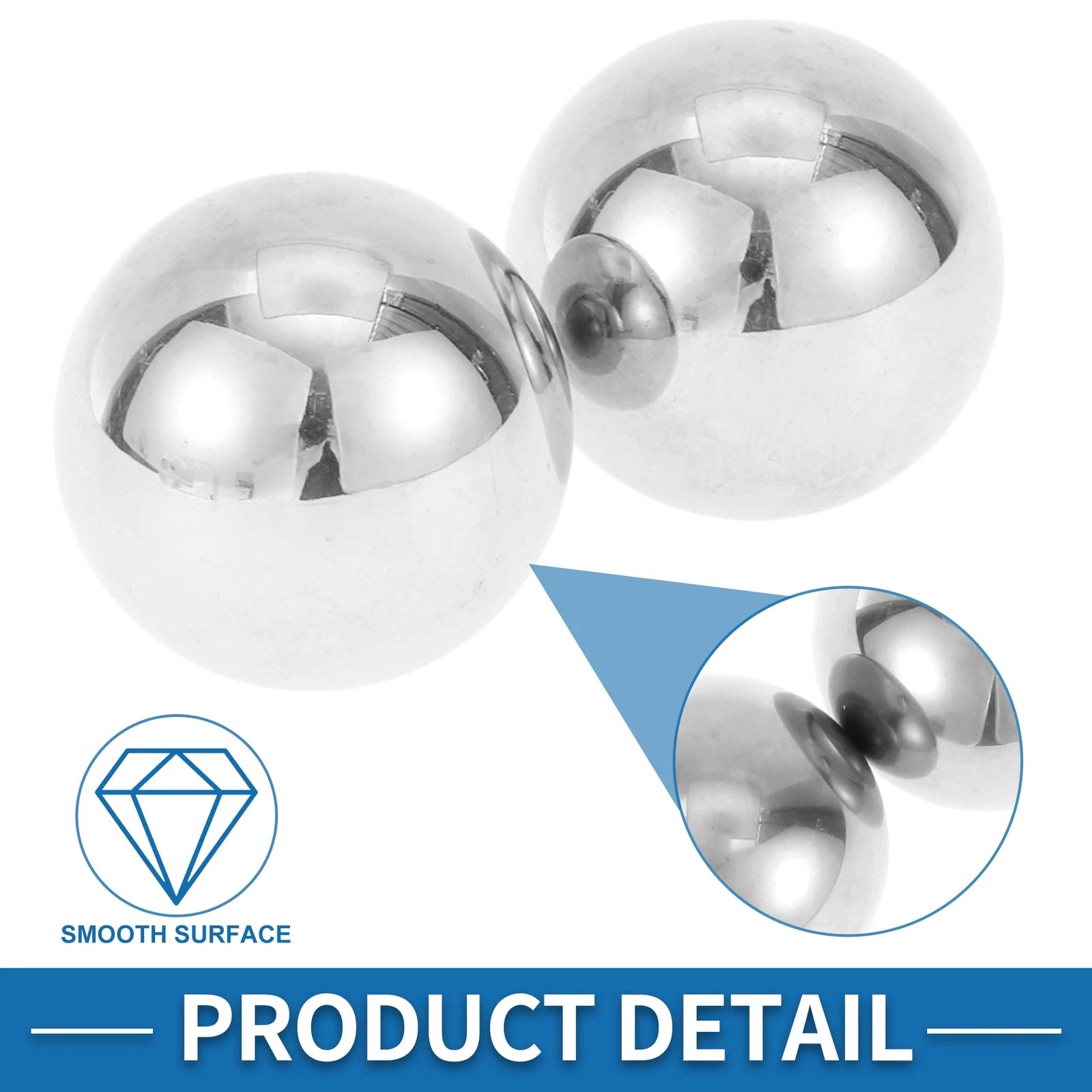 Set of 2 Precision 40.0mm Steel Ball Bearings G40 for Automotive Use