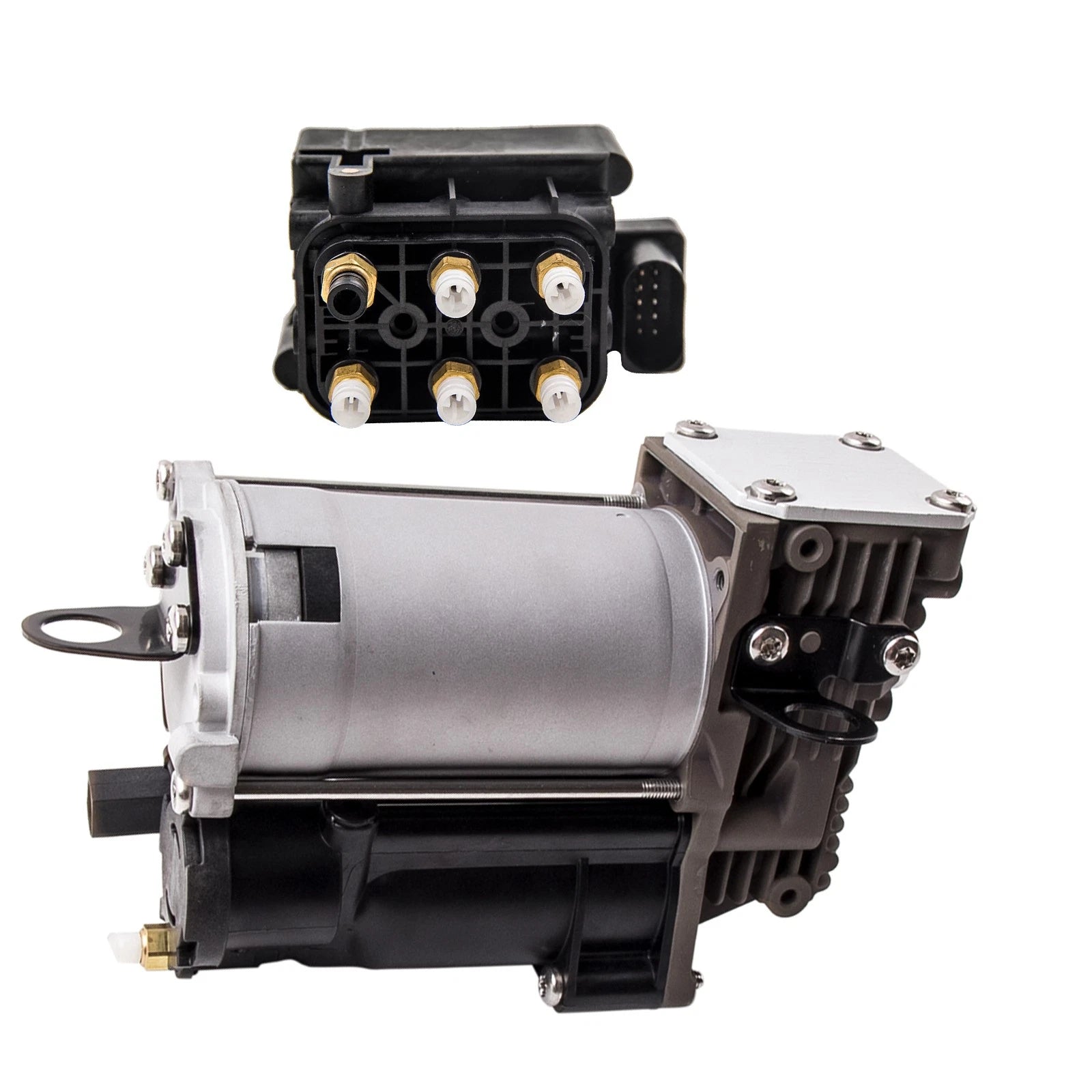 Air Suspension Compressor + Valve Block for Mercedes W164 X164 (2006–2011)