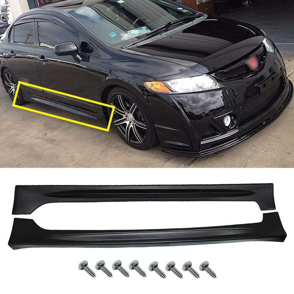 Side Skirts Body Kit for Honda Civic Sedan 2006–2011 (Mu RR Style)