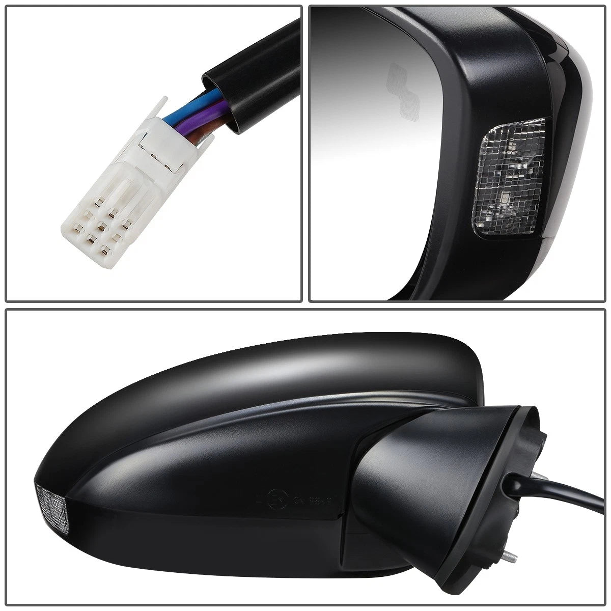 Power Heated Signal BSD Passenger Side Mirror for Mazda 6 (2014–2016) MA1321188
