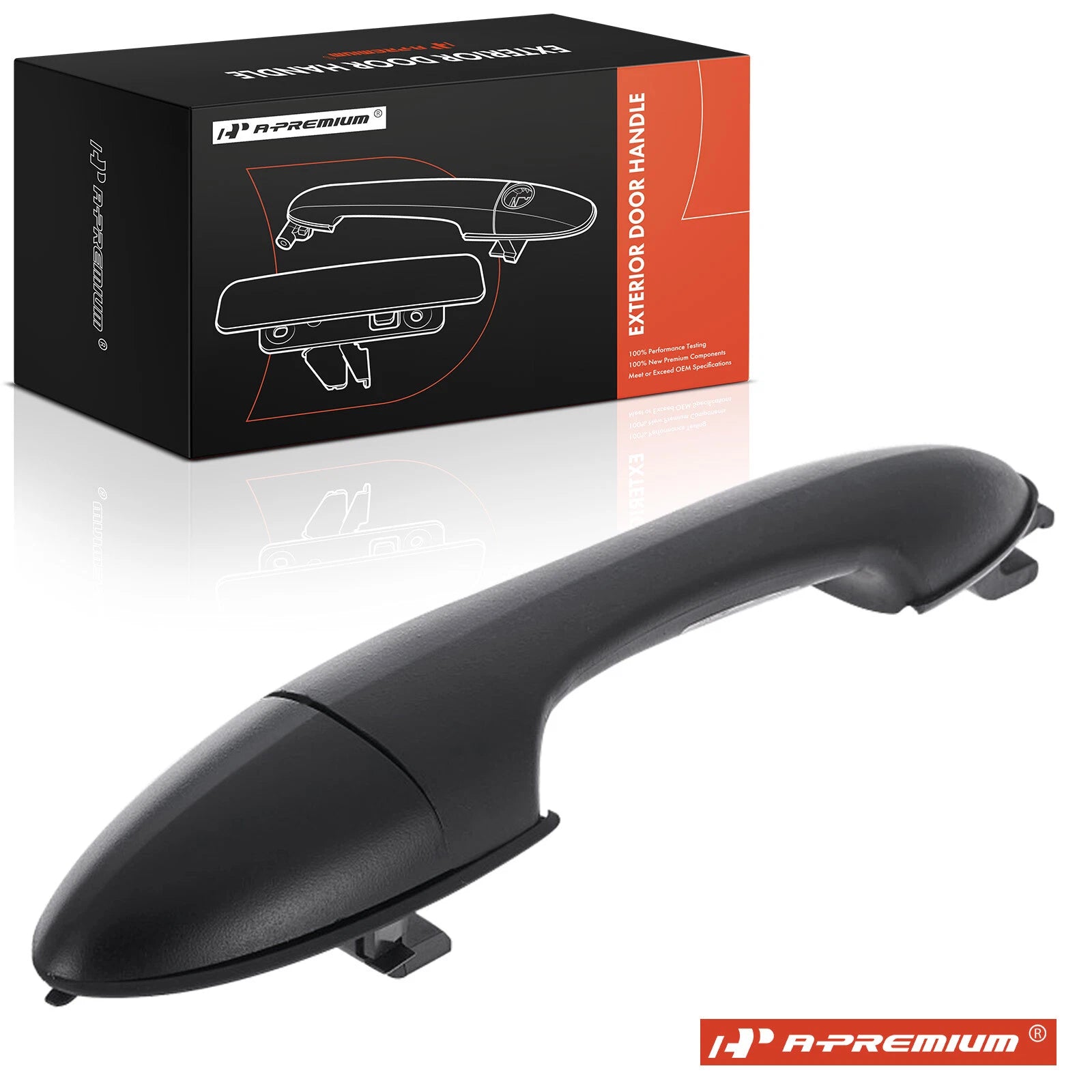 Rear Black Exterior Door Handle for Ford Focus (2000–2007) with Keyhole