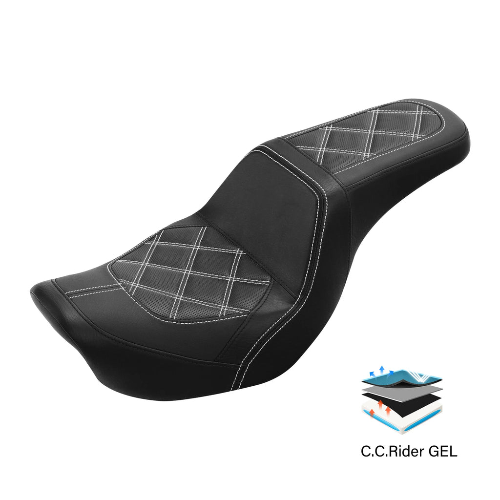 Gel Seat for Harley Dyna Super Glide Fat Bob (2006–2017)