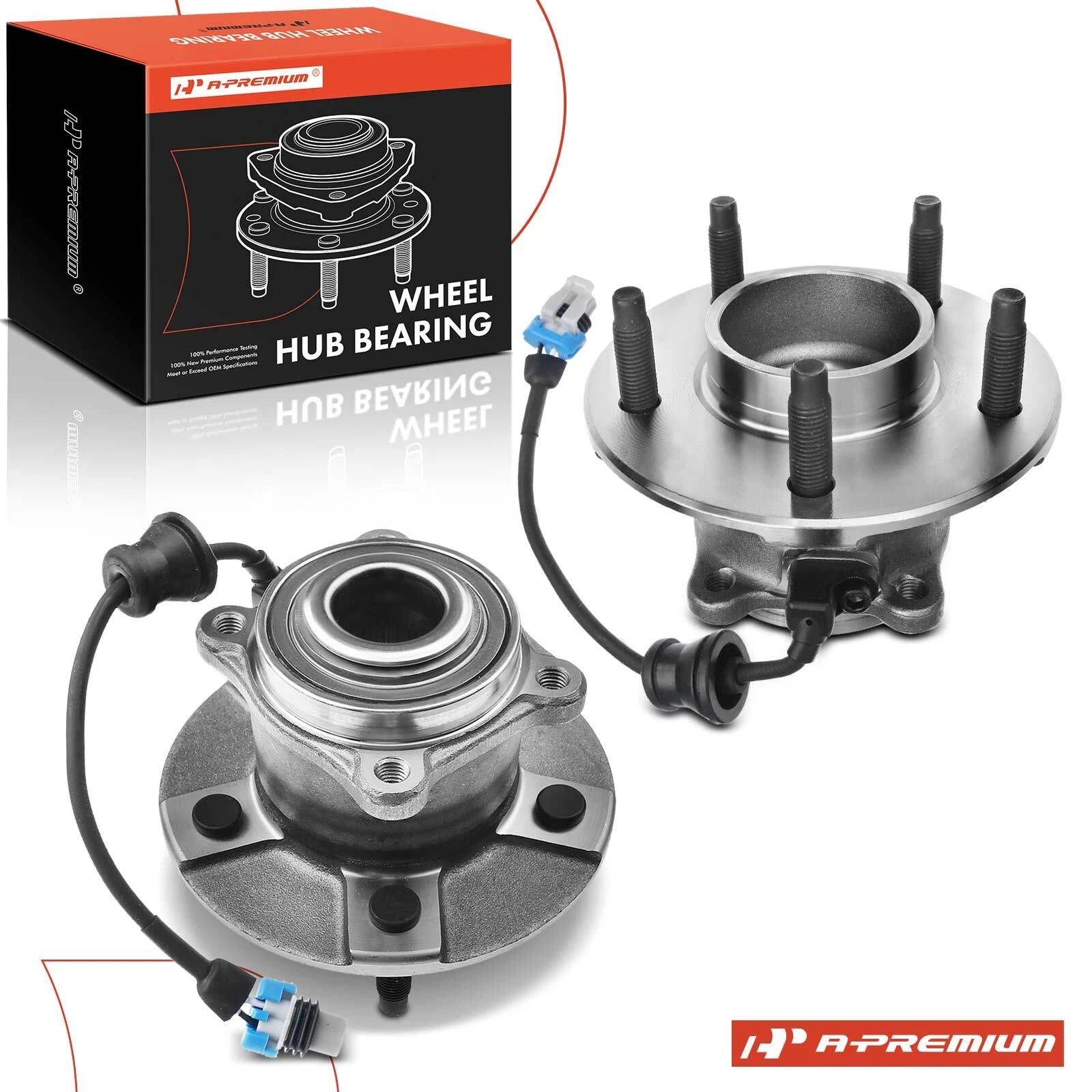 2X Rear Wheel Hub & Bearing Assembly with ABS for Chevy Equinox (2005–2006)