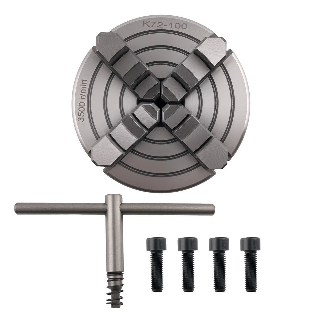 4 Jaw Self Centering Chuck 100mm for Metal Lathe (K72-100)