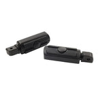Rear Passenger Foot Pegs for Harley Softail Deluxe Fat Bob (2018-2023) Black