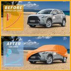 Waterproof Car Cover for Toyota Corolla Cross (2022–2023) Orange Cotton