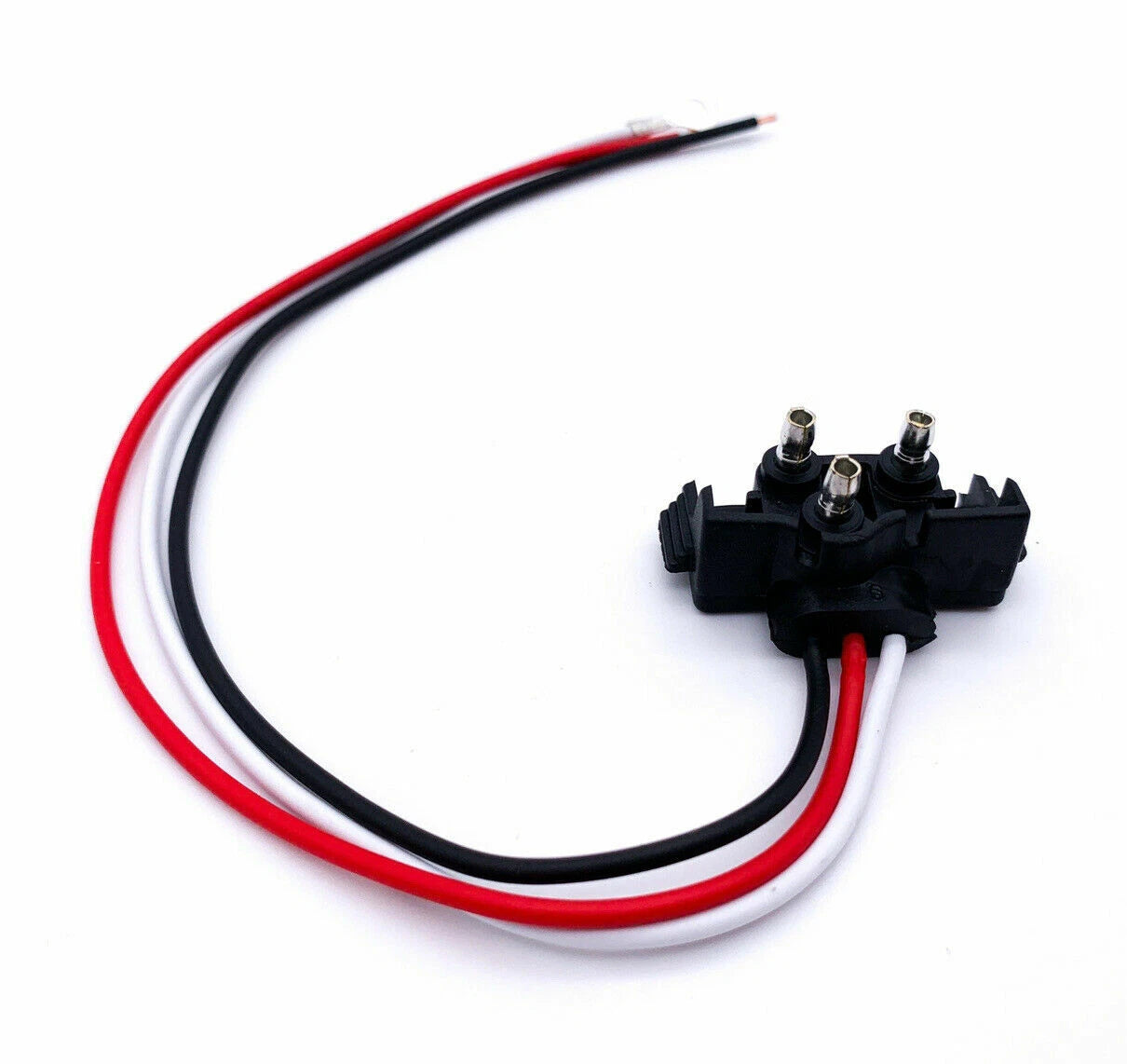 3 Prong Pigtail Wire Replacement Right Angle Plug for Truck Trailer Lights (—)