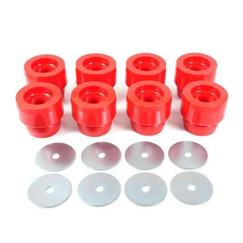 Red Body Cab Mount Bushing Kit for Silverado Sierra 1500/2500 (1999–2014)