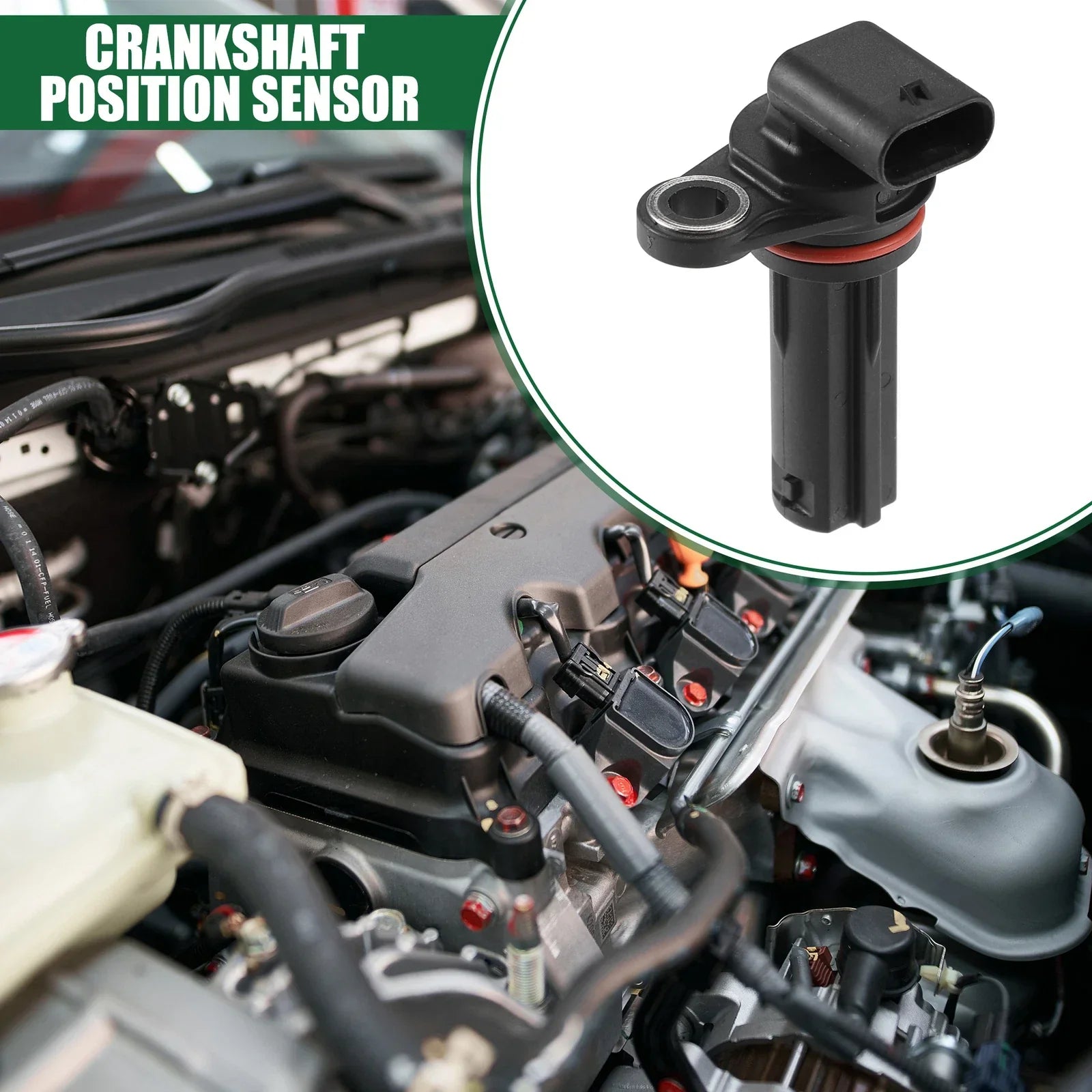 Engine Crankshaft Position Sensor Crank Sensor for Chrysler 200 (2011–2017)