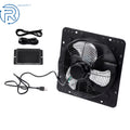 12" Black Aluminum Shutter Exhaust Fan for Greenhouse Garage 