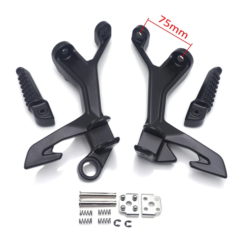 Set of 2 Rear Foot Pegs Rest Bracket for Kawasaki Ninja 400 (2018–2024) Z400 (2019–2024)