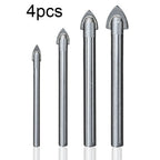 2X Glass Drilling Bits Set for DIY Home Projects (Enhanced Hard Metal)