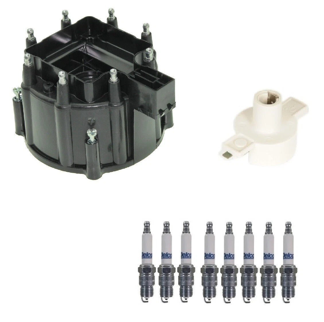Distributor Rotor Cap & Spark Plugs Kit for Chevrolet G30 (1987)