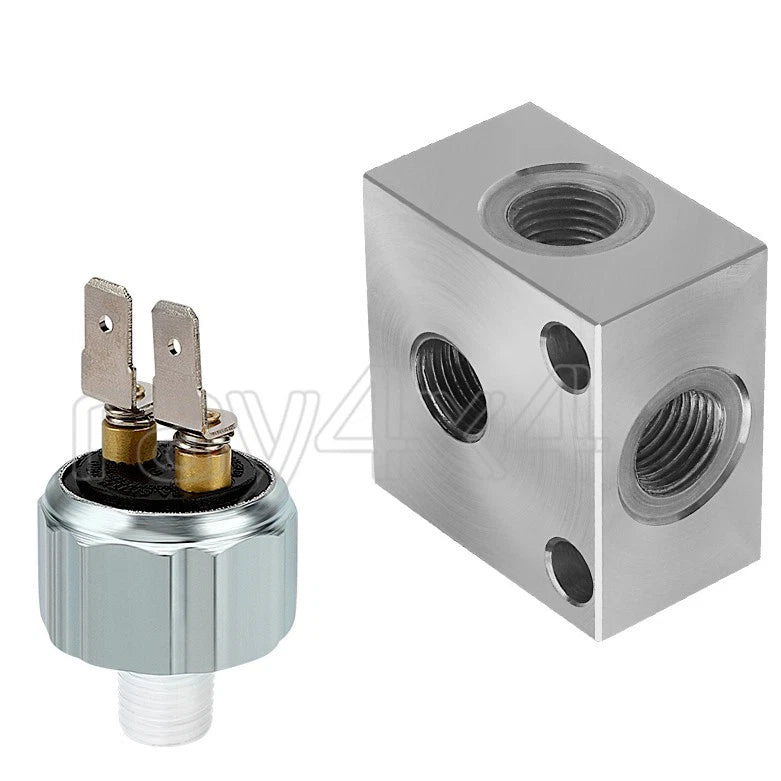 Brake Cross Fitting & Stoplight Pressure Switch for Polaris RZR 800 (2008–2009)